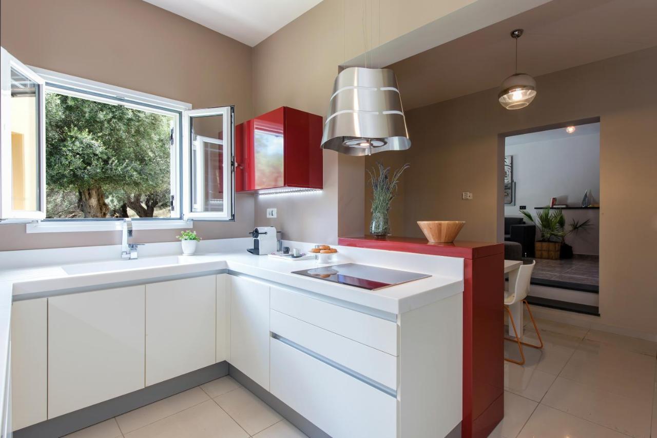 Вилла Terra Rossa By Konnect, Views To Ionian Sea Spartylas Экстерьер фото