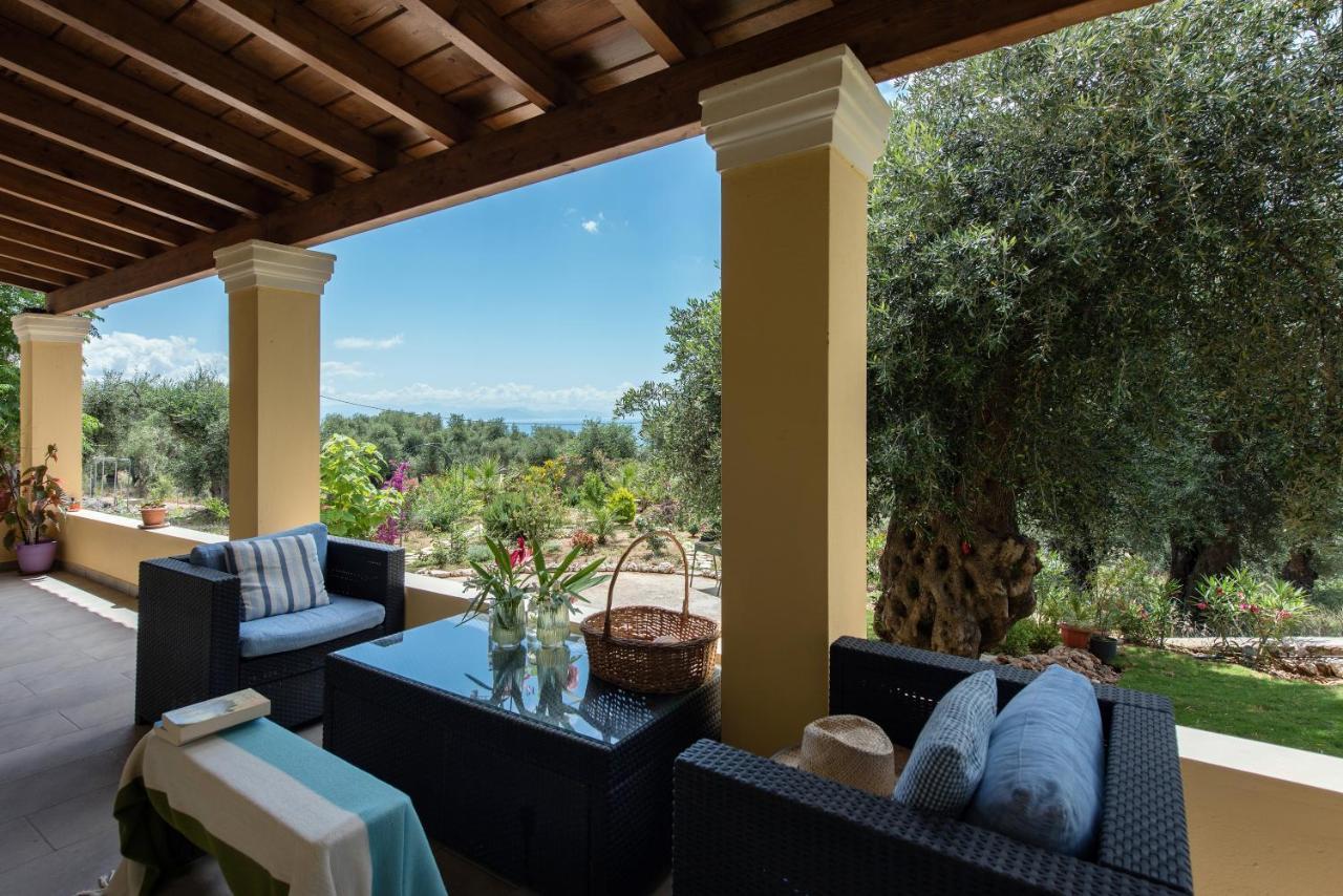 Вилла Terra Rossa By Konnect, Views To Ionian Sea Spartylas Экстерьер фото